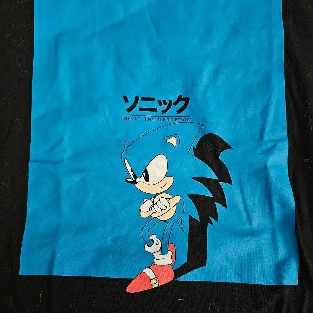 Boy's Old Navy Size XL Black and Blue Sonic Tee